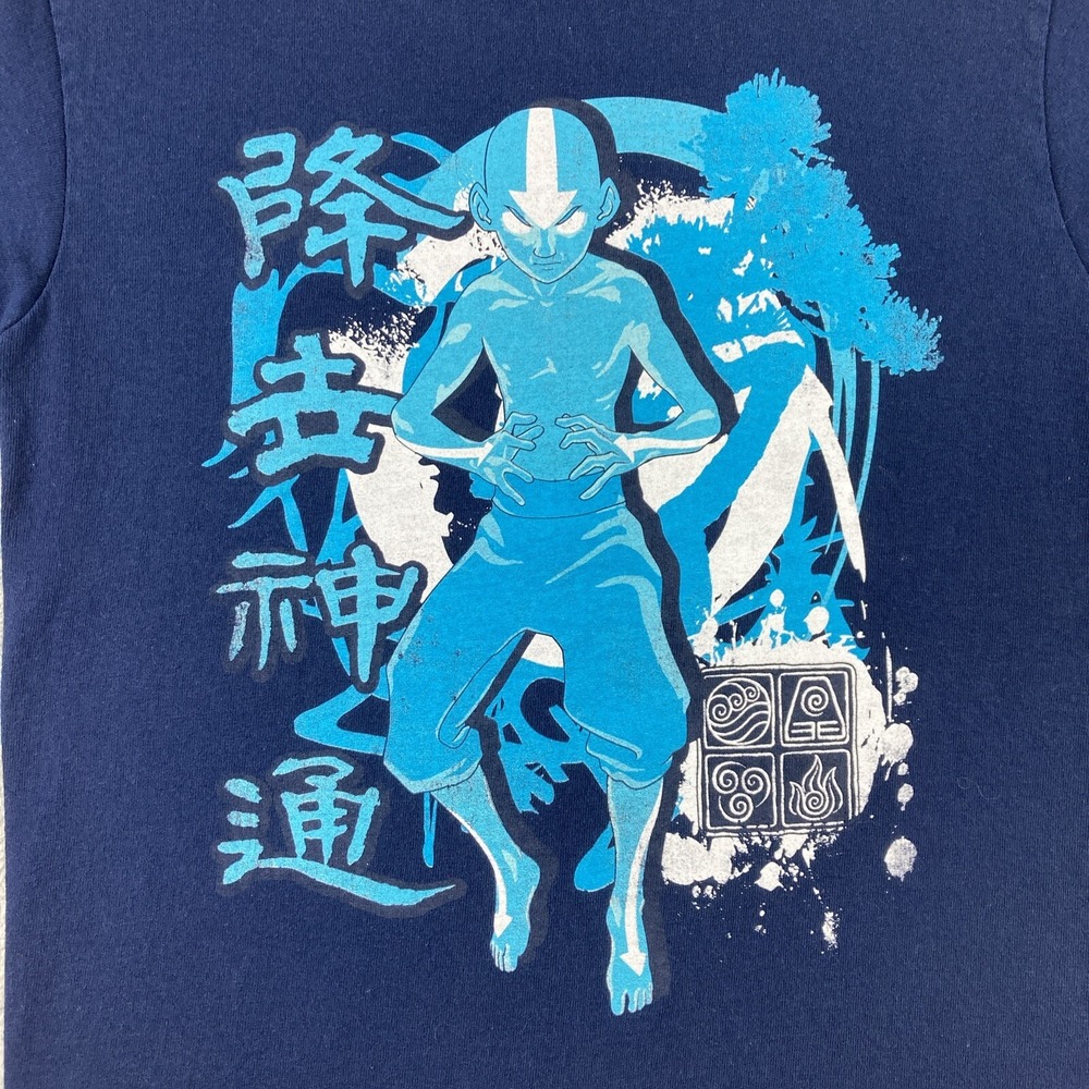 Avatar The Last Airbender Shirt Adult Small Blue Nickelodeon Graphic Tee - Picture 2 of 12